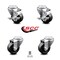 Service Caster 3.5 Inch Phenolic Wheel Swivel Bolt Hole Caster Set with 2 Brake SCC-BH20S3514-PHR-2-TLB-2 - alternate 6